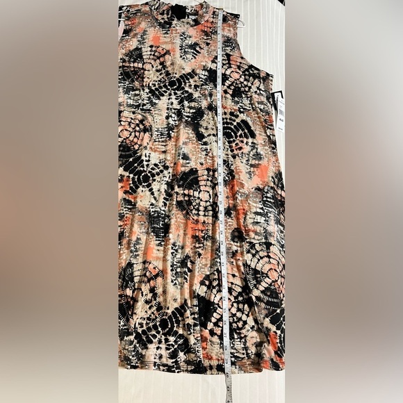 Robbie Bee Signature Halter Tie Back Sleeveless Dress Tie Dye Geometric XL NWT - Picture 13 of 15